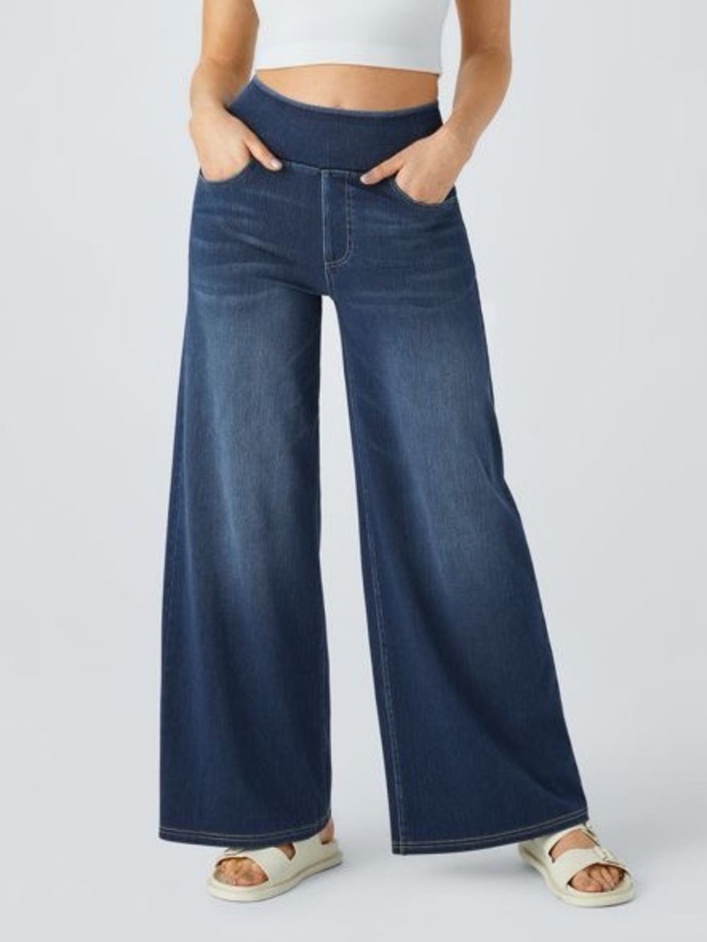 Halara Flex High Waist Baggy Wide Leg Jean